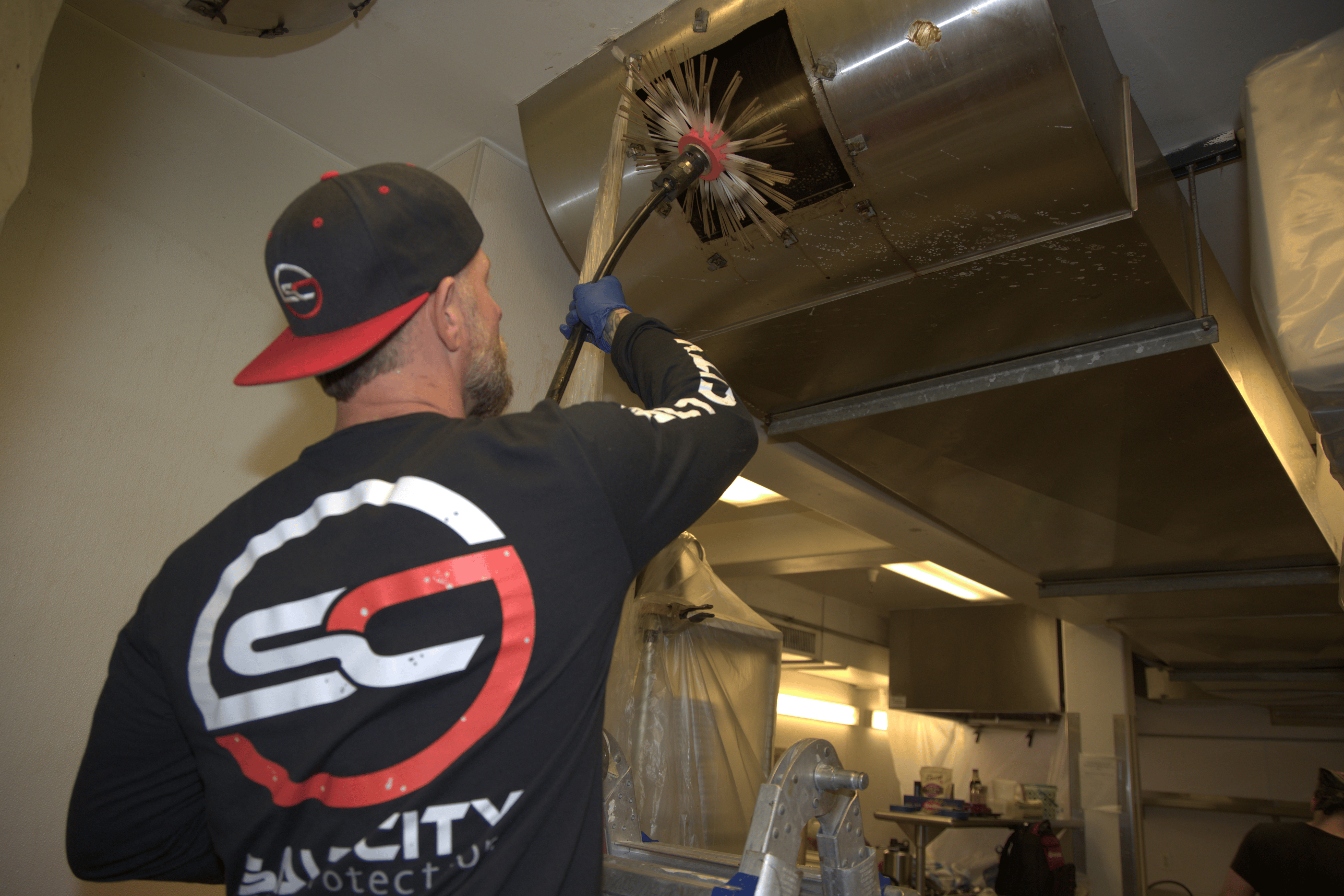 hood grease cleaning from kitchen duct work